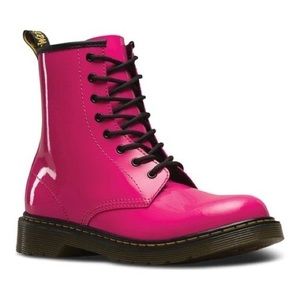 Dr. Martins Hot pink unlaced boots